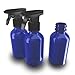 8oz Cobalt Blue Glass Bottles With Trigger Sprayer Perfect For Essential Oil Blends, Cleaning Spray Bottle Glass, Boston Round Glass 8 oz Spray Essential Oils Blue Empty 100%