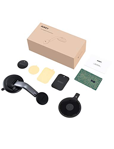 AUKEY Car Phone Mount 360 Degree Rotation Dashboard Magnetic Cell Phone Holder for Car Compatible with iPhone 11 Pro Max / 11 / XS Max / XS / 8 / 7 , Samsung Galaxy S10+, Google Pixel 3 XL, and More - Thumbnail 7