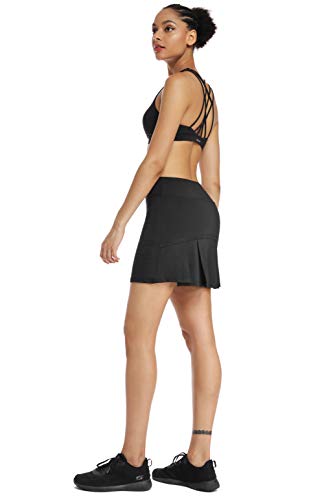 image for Ibeauti Womens Back Pleated Athletic Tennis Golf Skorts Skirts with 3 
