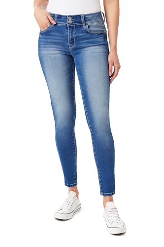 WallFlower Women's Ultra Skinny Mid-Rise Insta Soft Denim Juniors Jeans (Standa…