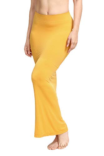 Womens Mermaid Saree Shapewear (ZI3022 Mustard)