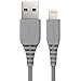 Amazon Basics MFi-Certified USB-A to Lightning Cable for Apple iPhone and iPad - 3 Feet (0.9 Meters), Gray
