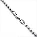 VENICEBEE Best Sterling Silver Solid 925 Ball Chain Dog-Tag ID Military Necklace 28