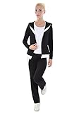 PattyCandy Womens Full Zip Hoodie With Sweat Pants Tracksuit, XS-5XL