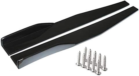 CreameBrulee 74.5cm Universal Car Side Skirt Rocker Splitters Winglet Wings Diffuser