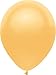 PartyMate 72002 5" Round Solid Color Latex Balloons, 50-Count, Metallic Silk Radiant Gold primary