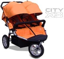 City X3 Double Swivel Stroller Color: Orange