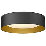 AUTELO Flush Mount Ceiling Light, 14" Frosted Glass