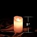 Etronic Real Wax 3D Dancing Flame Flickering Flameless Battery Powered LED Pillar Dripless Motion Candle, 3