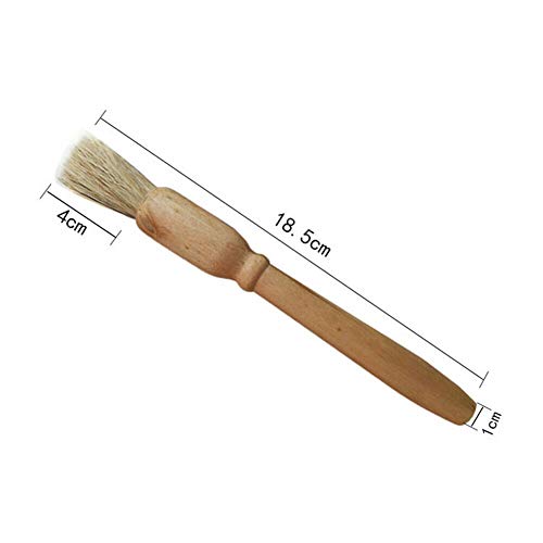 LinaLife 2 pack Coffee Grinder Cleaning Brush Wood Dusting Brush for Espresso Stations and Equipment Heavy Wood Handle & Natural Bristles brush Accessories Bean Grain Coffee Tool Barista Home Kitchen - Thumbnail 3