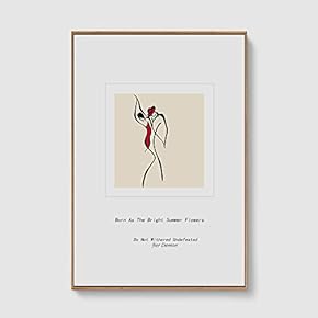 Framed Canvas Home Artwork Decoration Line Art Canvas Wall Art for Living Room, Bedroom - 16x24 inches