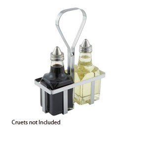 Winco WH-5 Oil and Vinegar Cruet Rack, Chrome Plated