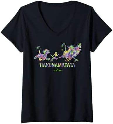 Amazon.com: Womens Disney - Lion King Hakuna Matata V-Neck T-Shirt
