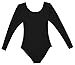 DANSHOW Women Long Sleeve Dance leotards for Ballet Adult lady Train top