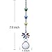 H&D Handmade 30mm Crystal Ball Chandelier Prisms Butterfly Ornaments Hanging Suncatcher (Clear)