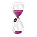 Hourglass Sand Timers - SWISSELITE Biloba Hourglass Sand Timer Inspired Glass/Home, Desk, Office Decor