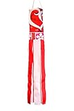 Toland Home Garden 162520 Heart & Flowers Decorative Windsock, Multicolor