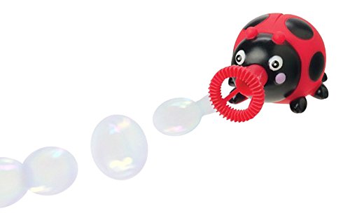 Animal Bubble Blower Toy - Dip and Squeeze - No Blowing Needed! (Red Ladybug) - Thumbnail 4