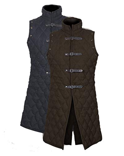 SANGAMSTEELCRAFT Thick Padded Medieval Gambeson Jacket Costumes Dress SCA