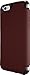 OTTERBOX Strada Series Leather Wallet Case for iPhone 6/6s - Frustration FRĒe Packaging - Chic Revival (Warm Black/Maroon Leather) (Does not fit Plus Models)