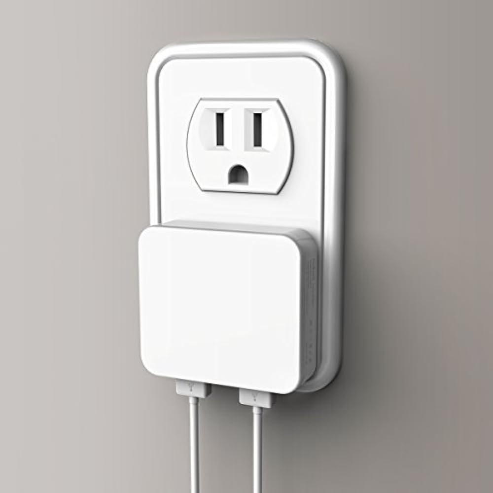 Dual Port Ultra Thin Flat USB Wall Charger With Smart IC 6957738032596