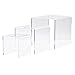 Clear Nested Acrylic Risers Set of 3 (3-Inch, 4-Inch, 5-Inch) by Combination of Life