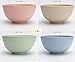 Choary Lightweight Degradable Wheat Straw Bowls 6” 4 Pack, Non-Toxin Healthy Eco-Friendly Pasta Soup Bowl Set, Dishwasher Microwave Safe Unbreakable Reusable Tableware Dinnerware Fruit Snack Container