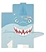Juvale Shark Favor Boxes - 24-Pack Paper Treat Boxes with Die-Cut Shark Design, Sea Themed Party Favors Boxes, Goodie Gift Loot Boxes, Kids Birthday Party Supplies, 6 x 2.1 x 7.75 Inches
