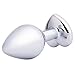 Pure Cell, Small Heart Shaped Base with Jewelry Birth Stone Butt Anal Play, Purple