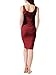 Liu & Qu Women's Maternity Sleeveless Tank Dresses Side Ruching Bodycon Dress for Daily Wearing or Baby Shower (Wine Red, S)
