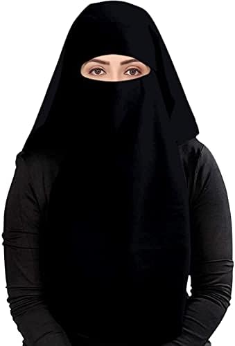 Ziya Muslim Women's Black colored Niqab layer Formal Wear