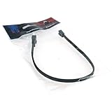 Phobya Adaptor Cable, 4-Pin PWM (Socket) to 3-Pin (Plug), 30cm, Sleeved, Black