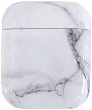 Airpods Case MEIQING Fashion Marble Waterproof Shockproof Cover for Airpods 1 2 Charging Case Earphones Accessorie Great Gift (E)