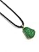 Pendant Chinese Feng Shui Jade Stone Lucky Charm Necklace Money Buddha for Good Health and Wealth