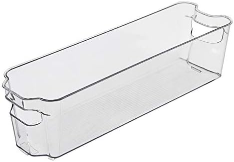 Amazon Com Clear Refrigerator Freezer Organizer Bins With Handles