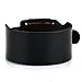 HZMAN Minimalist Mens Genuine Leather Bangle Bracelet Genuine Leather Wristband (Black)
