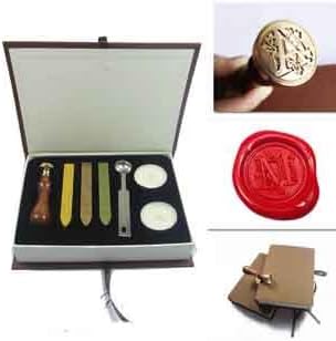 Vintage Wax Seal Stamp Set Creative Romantic Stamp Maker Classic Antique Alphabet Initial Letter [ J ]