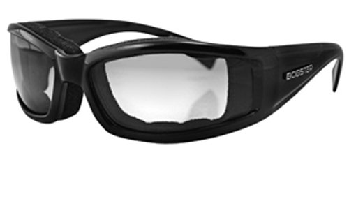 Bobster Invader Rectangular Sunglasses,Black Frame/Photochromic Lens,one size