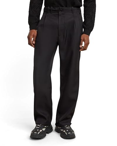 G-Star Herren Pleated Chino Relaxed, Schwarz (dk Black D25236-D410-6484), 28W / 32L