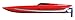 Traxxas 57046-4 Red DCB M41 Brushless Catamaran Boat with TQi 2.4 Ghz Radio & TSM, Red