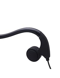 gzcrdz conducción ósea auriculares con micrófono estéreo Open Ear deporte auricular con reducción de ruido del micrófono, Negro