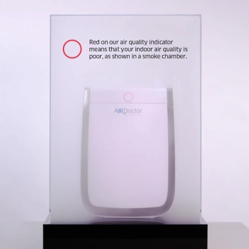 AIRDOCTOR AD3500 Air Purifier for Home and Large Rooms Up to 1260 sq. ft. 2x/hour | UltraHEPA, Carbon, VOC Filters and Air Quality Sensor. Captures Particles 100x Smaller Than HEPA