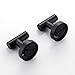 Hoooh Matte Black Towel Hook, SUS 304 Stainless Steel Coat/Robe Clothes Hook for Bath Kitchen Garage Wall Mounted (2 Pack), B100-BK-P2