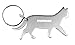 Munkees Cat Bottle Opener Keychain, Mini Pet Kitten Can Opener Key Ring, Small Pocket Lightweight Kitty Beer & Wine Cap Opener for Men, Women, Bartenders, Waiters