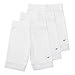 Lucky & Me Girls Bike Shorts, Super Soft Cotton Modal Blend with Lace Trim, Jada 3 Pack, White, Size 4-5 Years