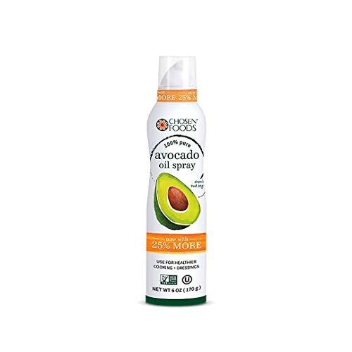 Chosen Foods 100% Pure Avocado Oil Spray, Keto and Paleo Diet Friendly, Kosher Cooking Spray for Baking, High-Heat…