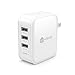 iClever BoostCube 36W 3-Port USB Wall Charger (Foldable Plug) with SmartID