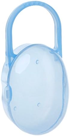 Baoyl Portable Baby Soother Pods Travel Storage Box Infant Kids Pacifier Nipple Cradle Case Holder Colorful (blue)