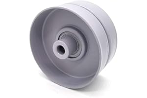 Phoenix Mfg. Flat Idler Pulley, 3.25'' Flat Diameter, 3/8" Bore, Steel