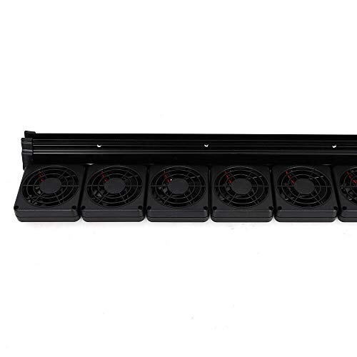 WUPYI Adjustable Aquarium Chillers Cooling Fan,Aquarium Water Cooling Fan Fish Tank Cold Wind Chiller 2 Level,with DC12V Power Adapter,6 Fan (6 Fan) - Thumbnail 5